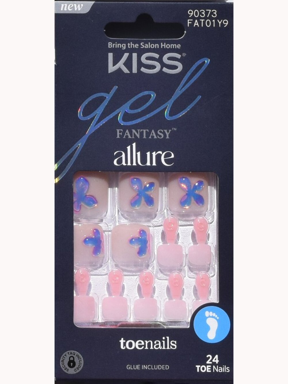 Kiss Gel Fantasy Allure Toenails - Blushing